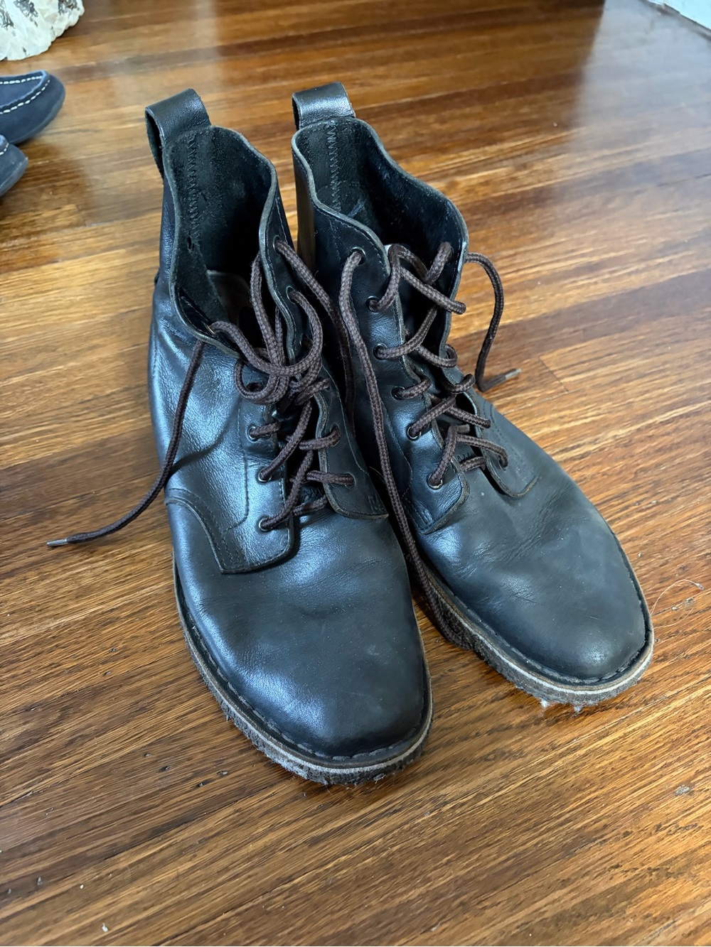 Clark’s Black Leather Lace-Up Men’s Boots